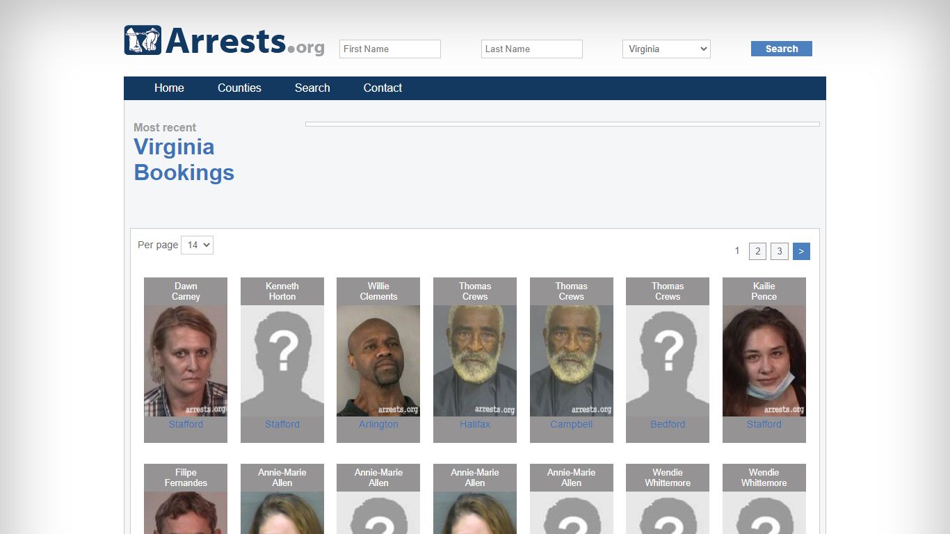 Virginia Arrests and Inmate Search
